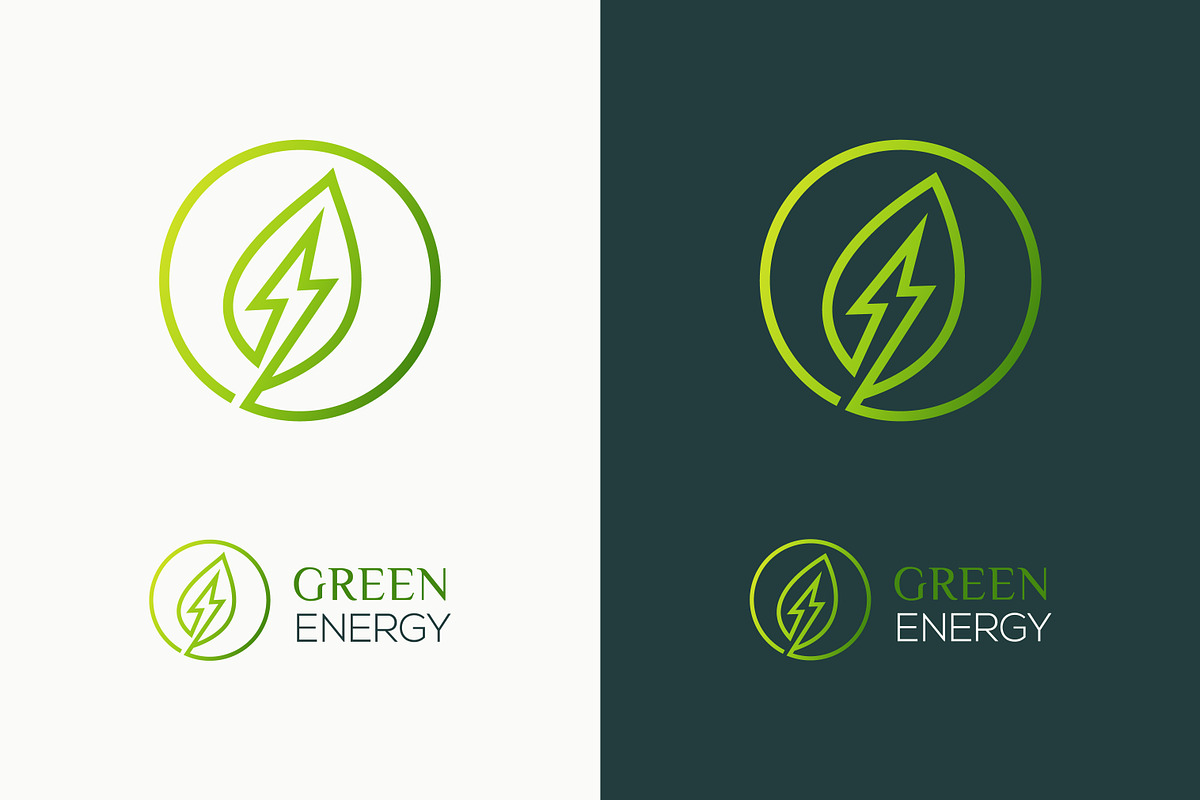 Green Energy Logo Leaf & Electric, a Branding & Logo Template by Signatoro
