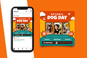 National Dog Day Instagram Post, a Social Media Template by Artnivora.Std (Thumbnail 5 of 6)