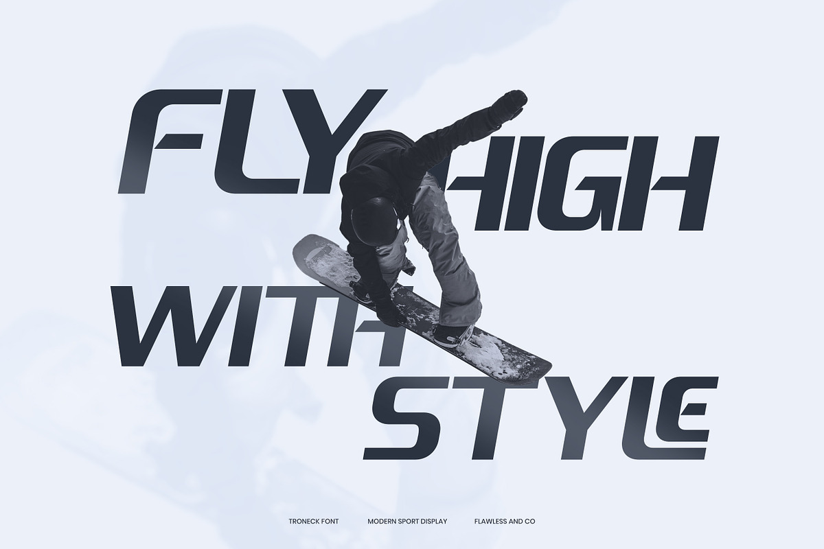 Troneck - Sport Display Font, a Font by Flawless And Co (Photo 2 of 10)