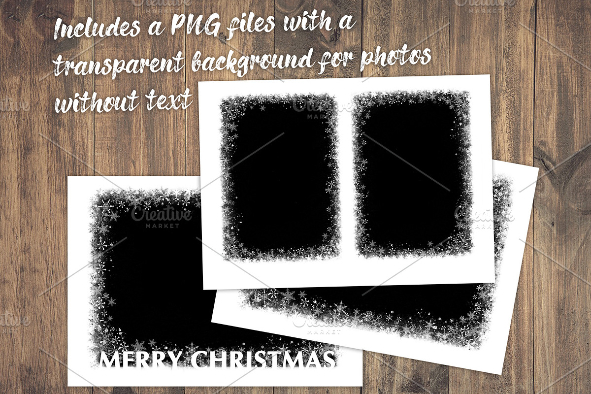 Snowy Frames PhotoCards Template PSD, a Card Template by PSD templates and Photos (Photo 6 of 7)