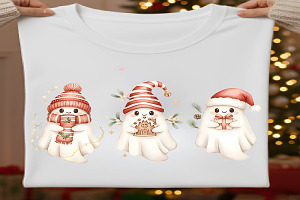 Christmas Ghost PNG Clipart