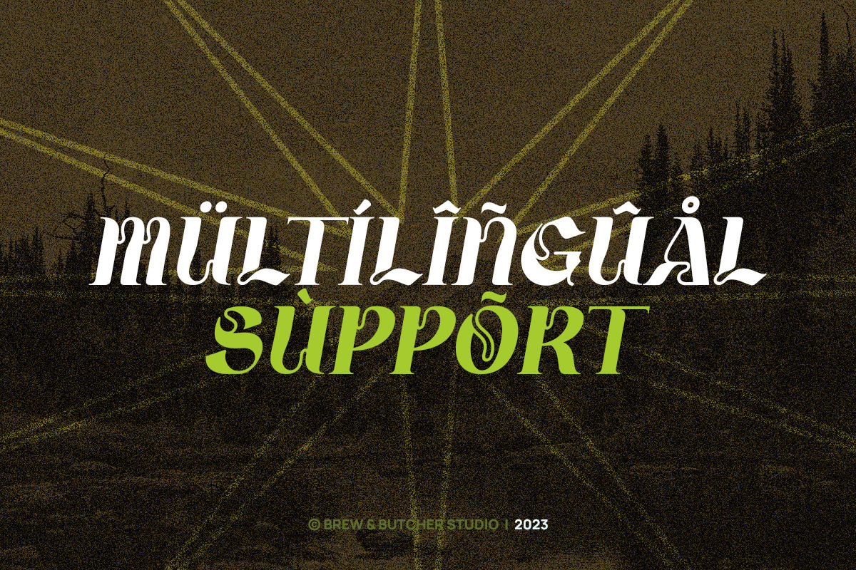 Goocy Goofy | Display Typeface, a Blackletter Font by Brew & Butcher Studio (Photo 5 of 11)