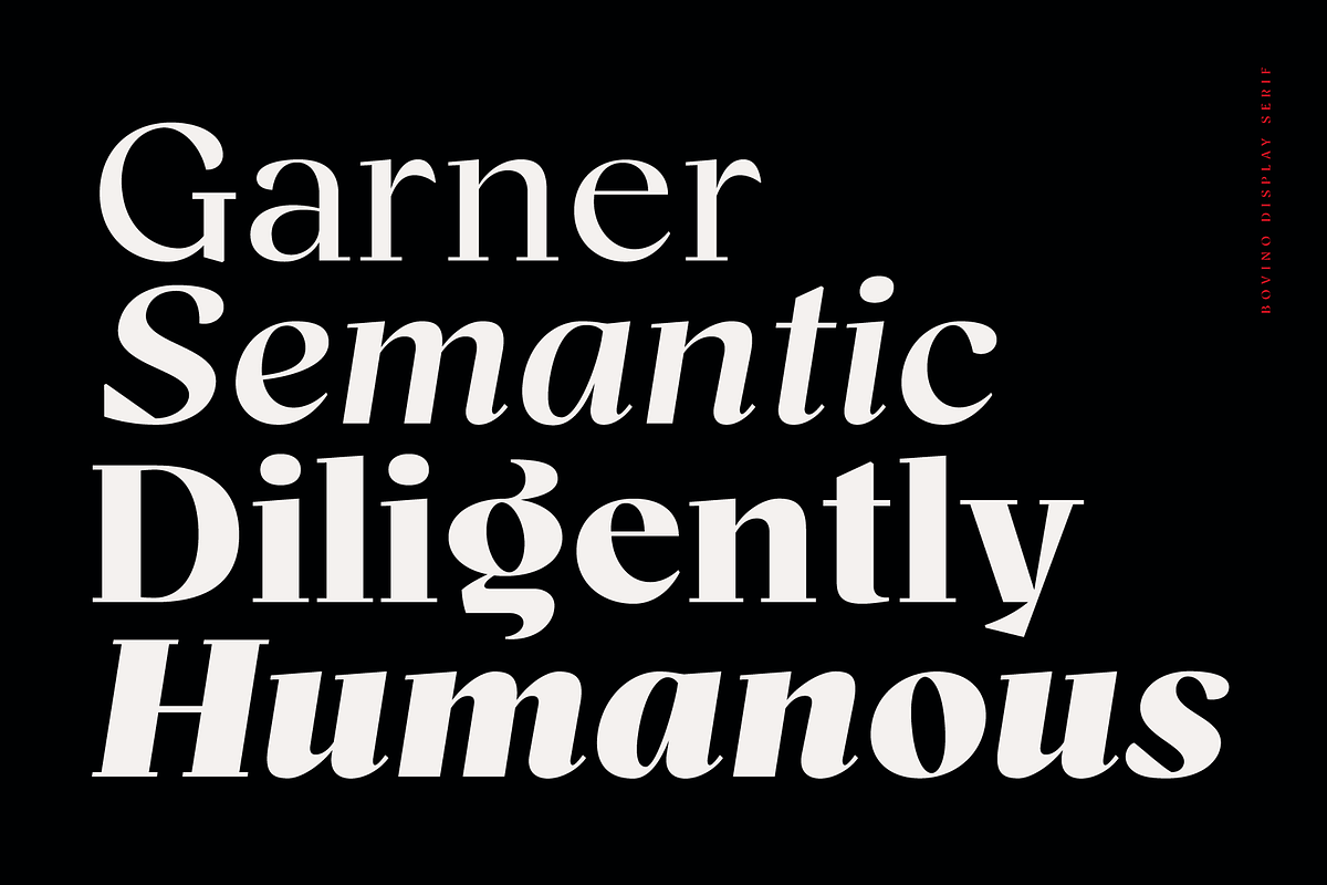 Bovino; 18 Fonts Sharp Serif, a Serif Font by Eko Bimantara (Photo 2 of 10)