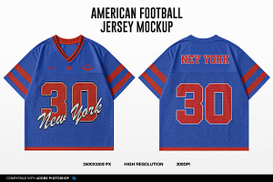 American Football Jersey Mockup