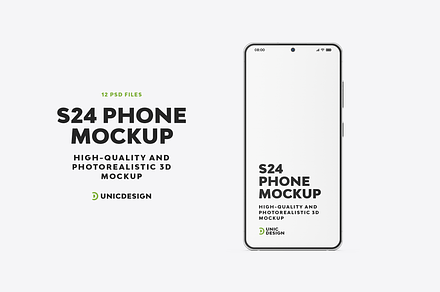 S24 Phone Mockup, an Android Mockup by UnicDesign