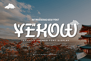 YEKOW – Japanese Style Font, a Handwritten Font by productype1 (Thumbnail 1 of 12)