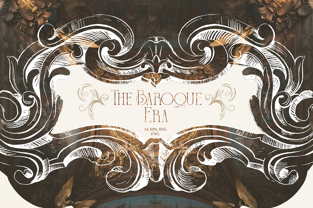 The Baroque Era- Vintage Vector set, a Decorative Illustration by Pamyatka Shop (Photo 8 of 23)