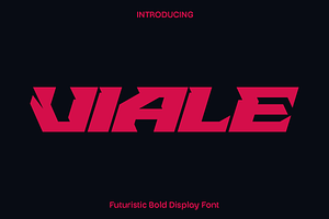 Viale - Futuristic Bold Display Font, a Sans Serif Font by Luna Shop