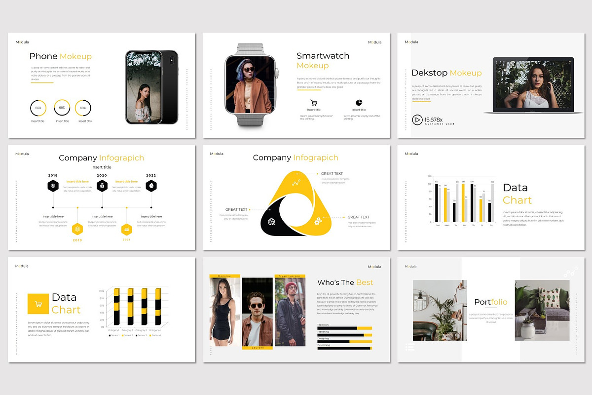 Modula - Google Slides Template, a Presentation Template by inspirasign