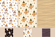 Cute Halloween clipart & patterns, a Seasonal Illustration by JulzaArt (Thumbnail 10 of 13)