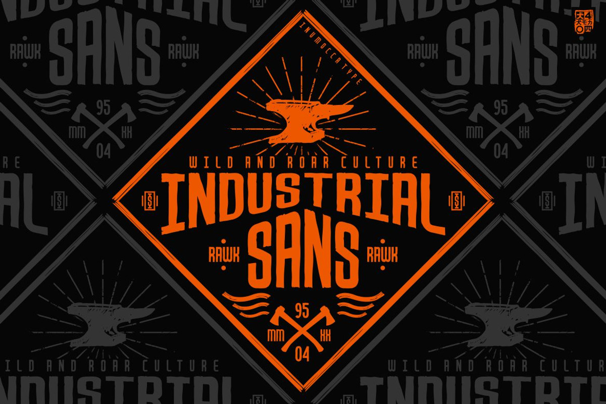 Industrial Sans, a Sans Serif Font by inumocca_type (Photo 7 of 10)