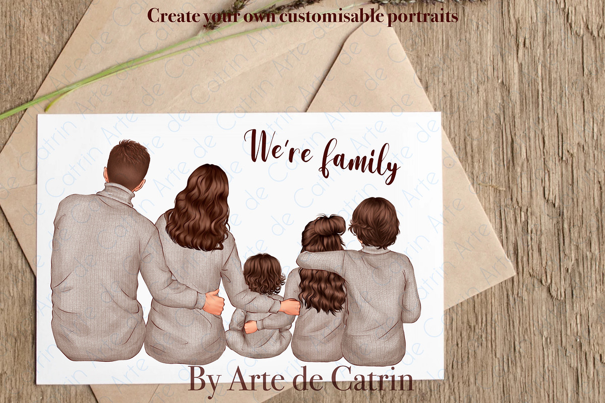 Winter Mood, Family Clipart, a Decorative Illustration by ArtedeCatrin (Photo 12 of 12)