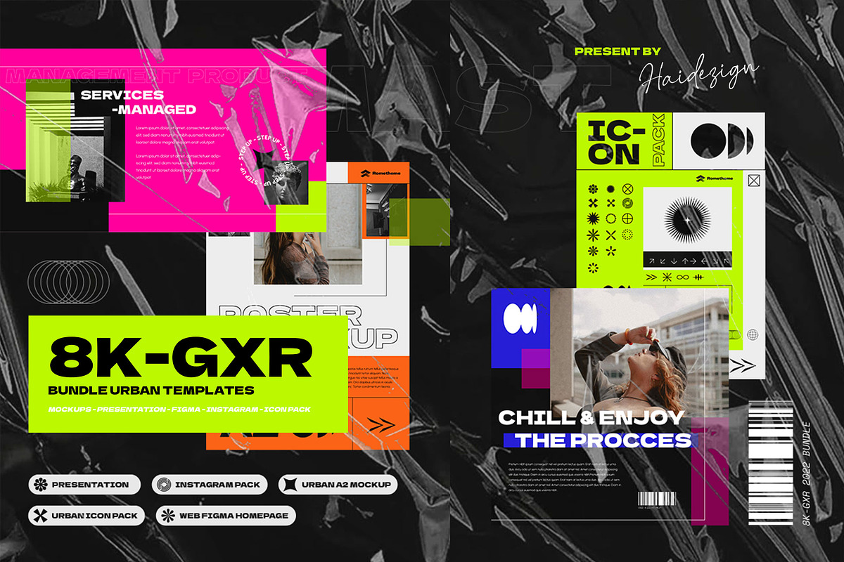 8K-GXR Bundle Urban Templates, a Templates & Theme by Haidezign (Photo 1 of 10)