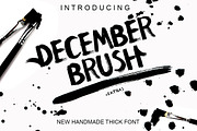 December Brush, a Font by JosephaStone (Thumbnail 1 of 6)