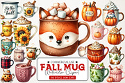 Fall Mug Clipart, an Illustration by RobertsArt (Thumbnail 1 of 6)