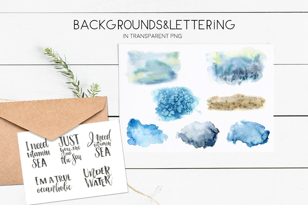 Underwater ocean watercolor clipart, an Animal Illustration by Yuliya Derbisheva (Photo 9 of 10)