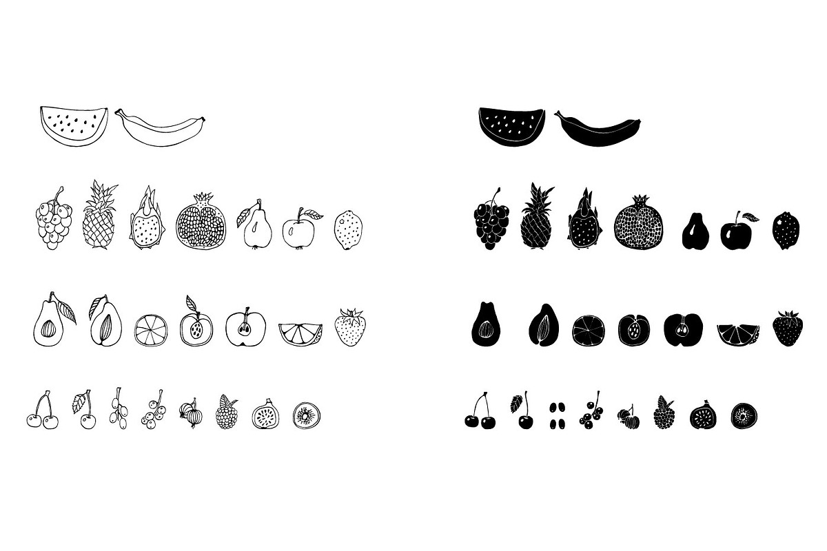 Fruits patterns, a Pattern Graphic by Hellgram (Photo 6 of 6)