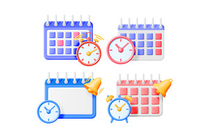 3d vector illustration set of, an Object Illustration by Abscent