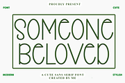 Someone Beloved, a Sans Serif Font by InermediaSTUDIO (Thumbnail 1 of 7)