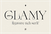 GLAMY - Ligature Rich Serif, a Serif Font by Ivan Rosenberg (Thumbnail 13 of 13)