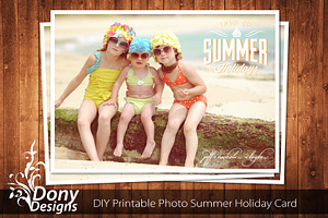 Summer Holiday Card Template