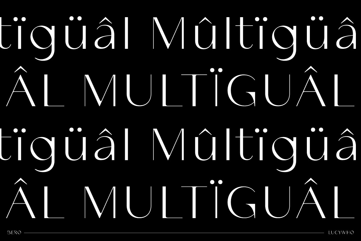 BERO Modern Unique Typeface, a Sans Serif Font by lucywho.studio (Photo 13 of 15)