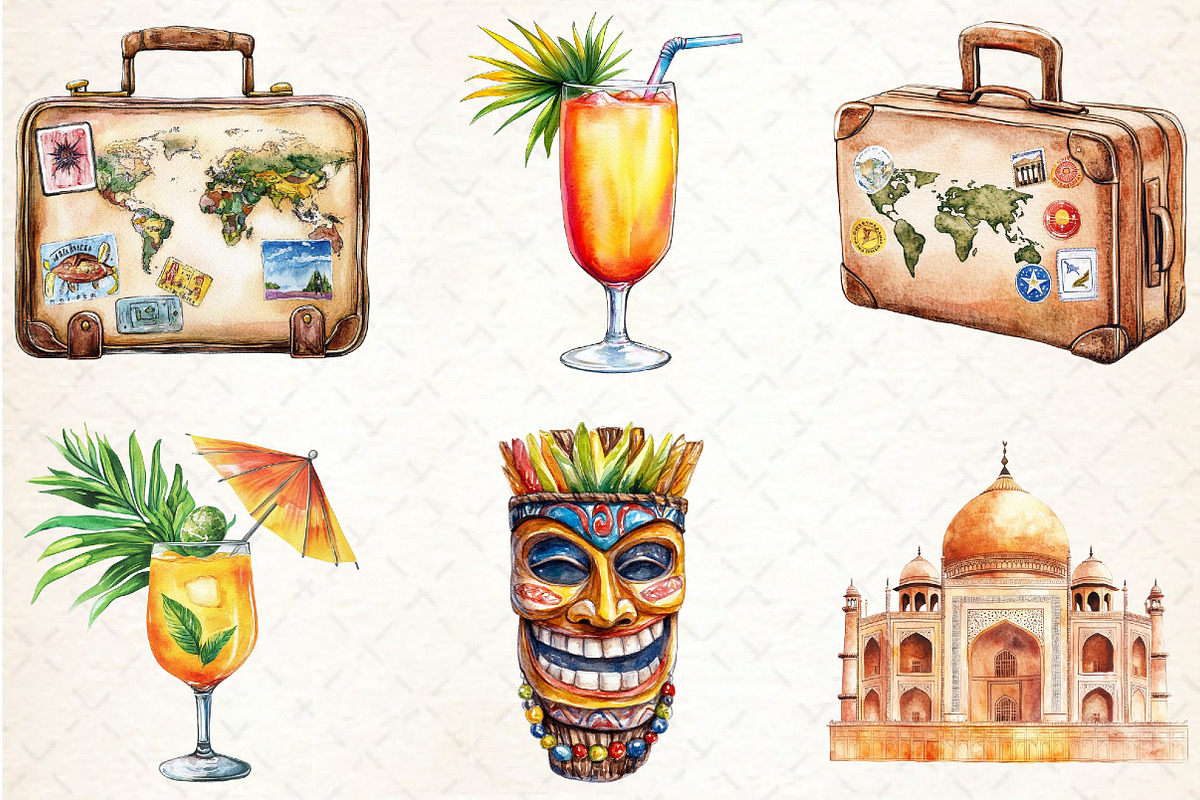 Adventure Around the World Clipart, an Illustration by Rose Art (Photo 2 of 7)