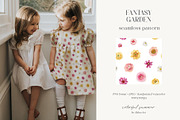 Fantasy Garden summer watercolor set, a Decorative Illustration by AleksaArt (Thumbnail 9 of 20)