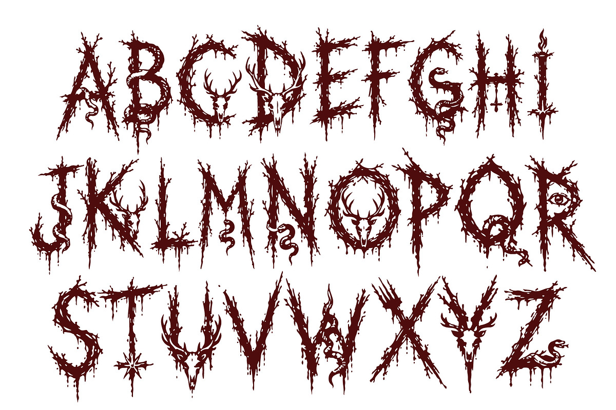 CultsithRitual - Cursed Damned, a Handwritten Font by HypeWorksCo (Photo 7 of 9)
