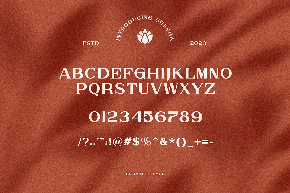 Gresha Elegant Serif Font Typeface, a Serif Font by Perfectype (Photo 10 of 10)