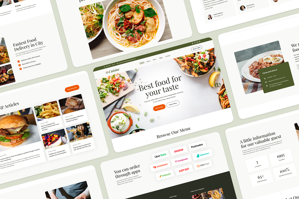 Cuisine - Food Figma UI Template, an UI Kit Template by FinestDevs (Photo 8 of 8)