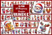 3D Christmas Coaster Sublimation, an Animal Illustration by ElenazlataArt (Thumbnail 1 of 9)
