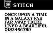 Stitch display font, a Serif Font by Doug Best Foundry (Thumbnail 1 of 2)