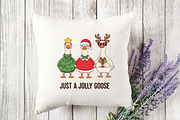 Just a Jolly Goose,Christmas Goose, a Graphic by Designking (Thumbnail 3 of 4)