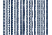 Navy Lace Border Clipart & Vectors, an Illustration by Amanda Ilkov (Thumbnail 5 of 5)