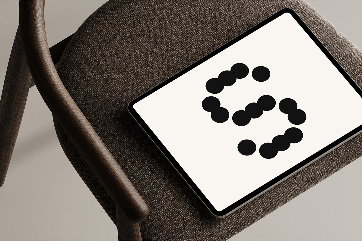 Beige iPad Mockup 01, a Mockup by TRANSPARENT SOURCE