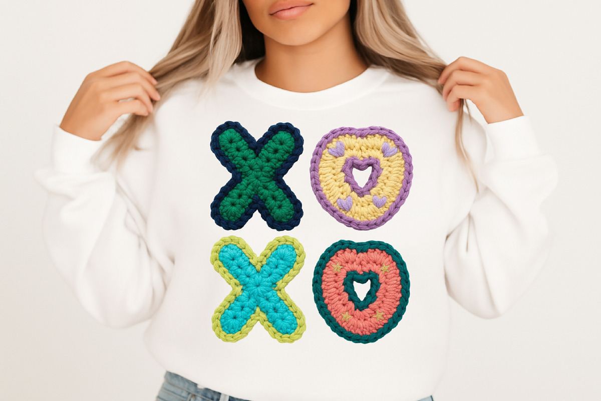 XOXO Knit Png, Xoxo Yarn PNG,, an Illustration by Designking (Photo 4 of 6)