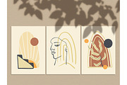 Abstract Graphic Set - Wall Decor, an Illustration by NatalyN (Thumbnail 2 of 2)