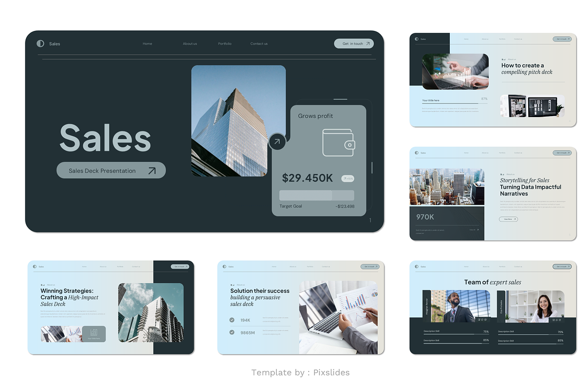 Sales Deck Keynote, a Presentation Template by Pixslides (Photo 2 of 4)