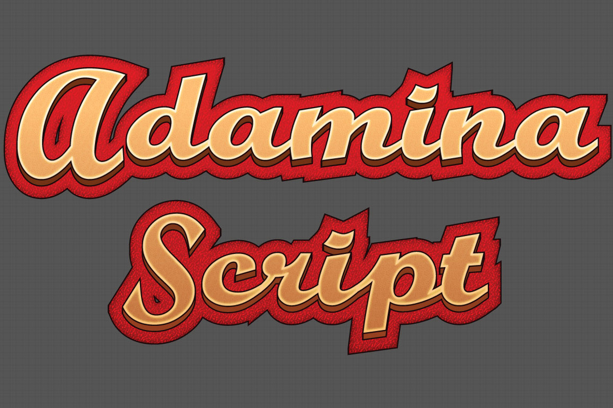Adamina Script preview 4