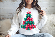 Christmas Tree Bow PNG, an Illustration by Watercolor design (Thumbnail 2 of 6)