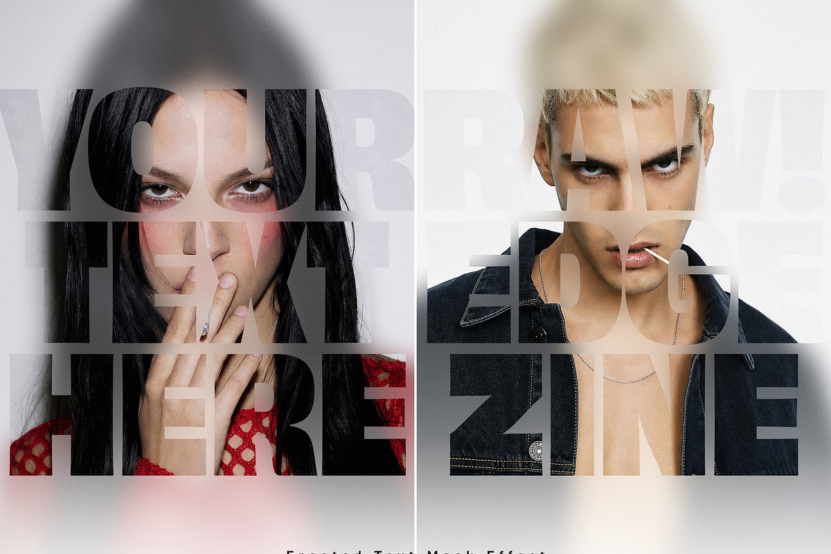 Frosted Text Mask Photo Effect, a Social Media Template by DesignerCandies (Photo 1 of 4)