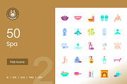 Spa Flat Multicolor Icons, an Icon by IconBunny (Thumbnail 1 of 2)