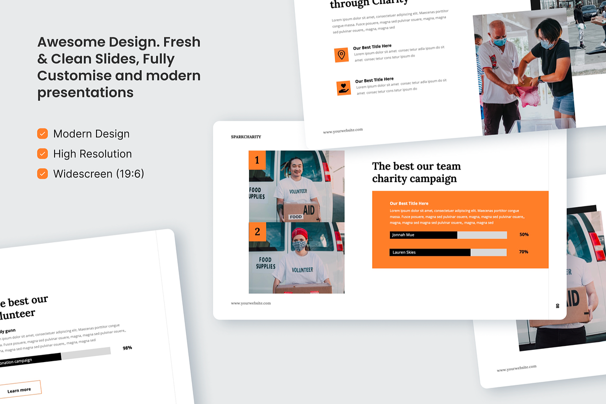 Charity Campaign Keynote, a Presentation Template by SquidPixey (Photo 3 of 6)