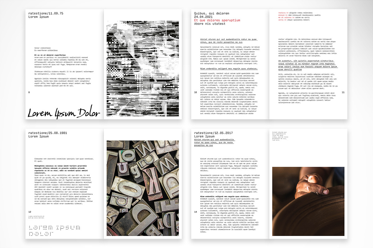 Brutalist Editorial Template, a Print Template by McLittle Stock (Photo 3 of 4)