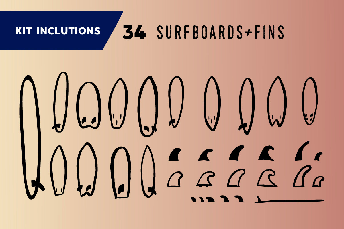 TROPICAL SURF VIBES - Creator Kit, an Icon by Walking_Designs (Photo 12 of 19)