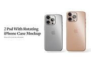 iPhone 16 Pro Case Animated Mockups, an iPhone Mockup by rebrandy (Thumbnail 2 of 17)