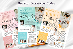 Wedding Canva Newsletter Template