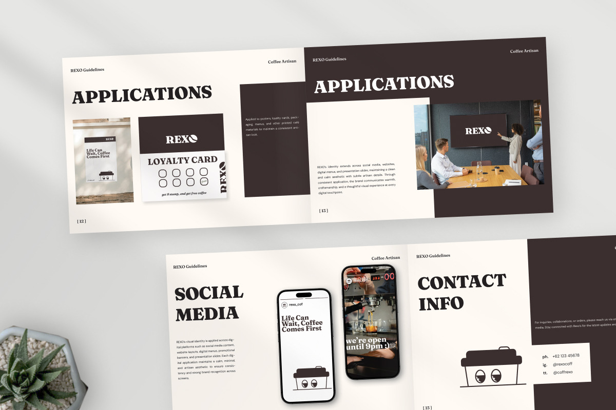Minimalist Coffee Brand Identity Gui, a Branding & Logo Template by trabaskriya (Photo 6 of 7)