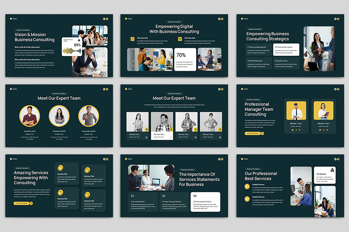 Drelto Presentation Template, a Presentation Template by TypeMakers (Photo 5 of 5)